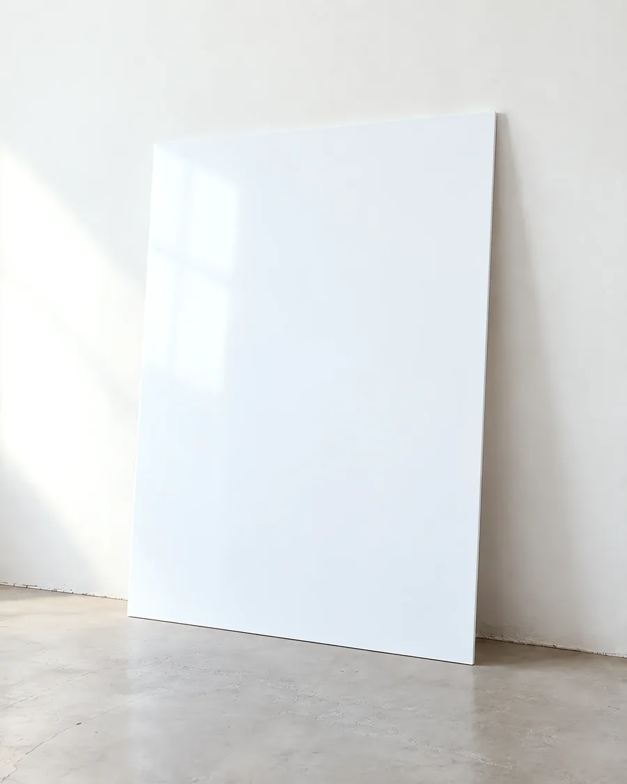 Placa de alto impacto blanca brillante