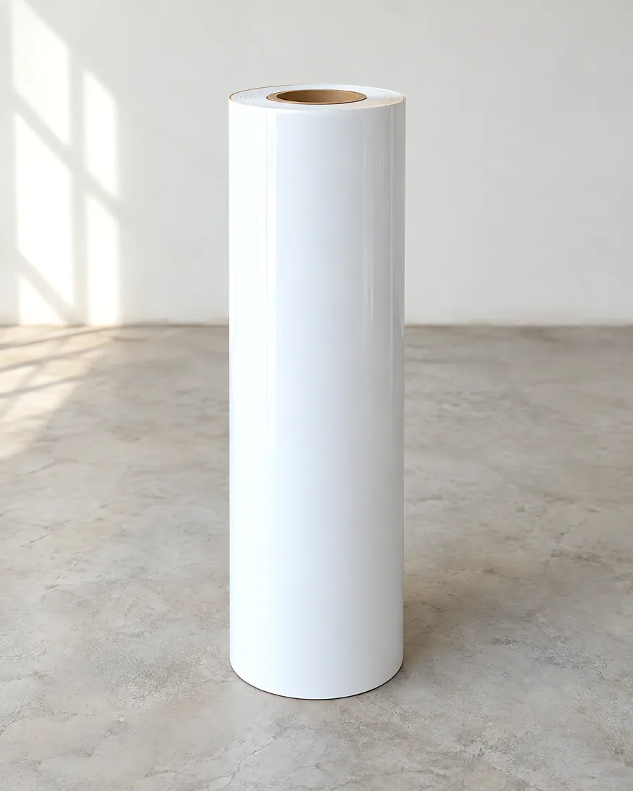 Vinilo blanco base gris de 100 micrones